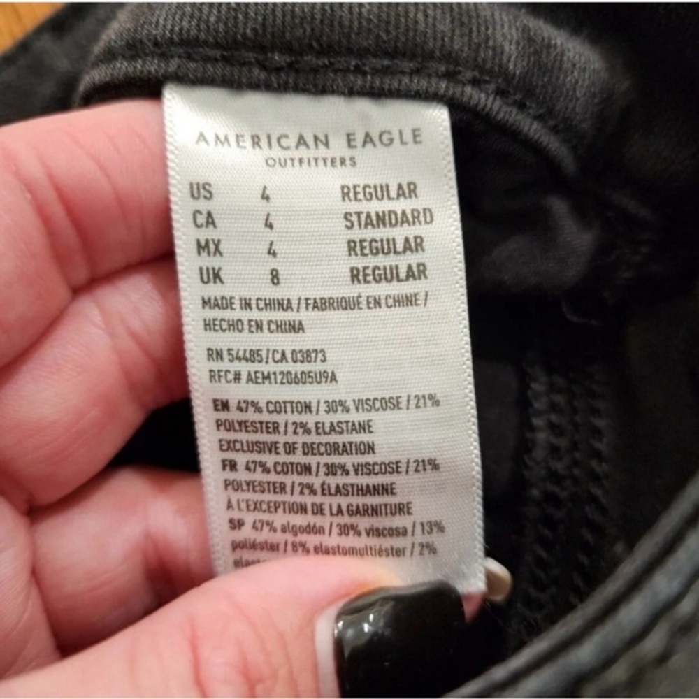 American Eagle - Skinny Jeans Black Wash‎ - Picture 7 of 10